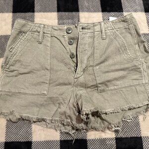 American Eagle Pale Green Women's Jean Shorts